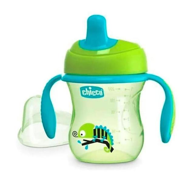 Copo Training Cup 200Ml +6M Verde Chicco Imagem de Copo Training Cup 200Ml +6M Verde Chicco