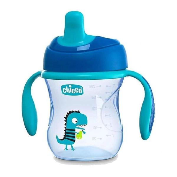 Imagem de Copo Training Cup 200ml Azul Dinossauro 6m+ - Chicco