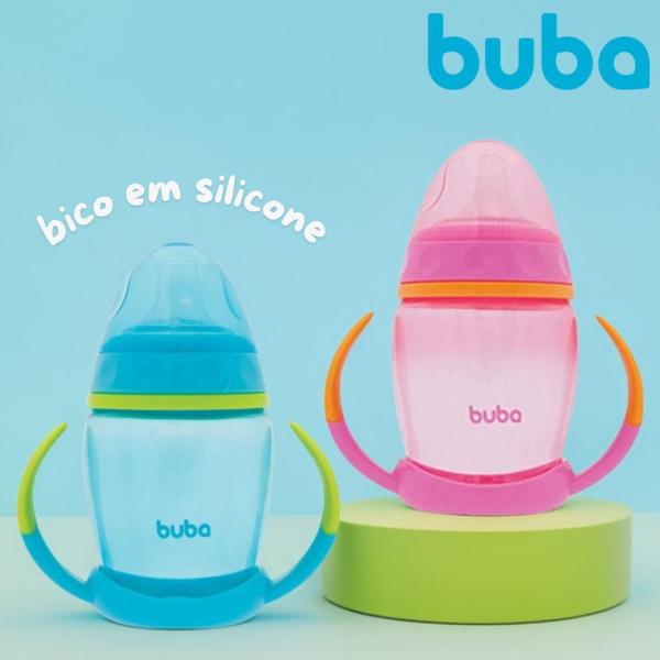 Imagem de Copo Transição Bebê Com Bico De Silicone Alça Removível Buba