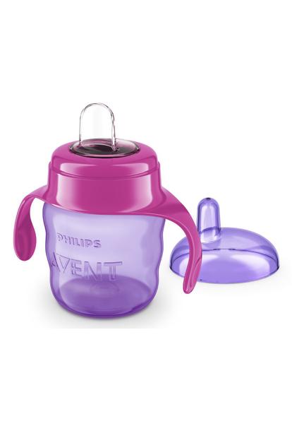 Imagem de COPO TRANSIÇÃO EASY SIP C/ BICO SILICONE 200ml - 0% BPA - 6m+ - MENINA - PHILIPS AVENT