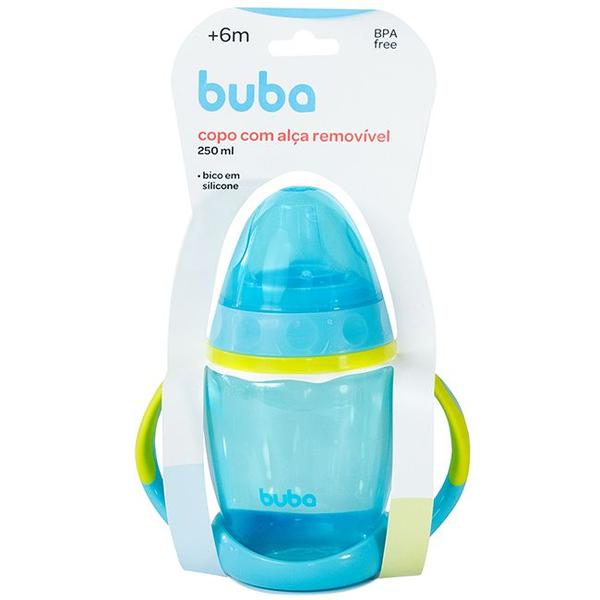 Imagem de Copo Transição Infantil Com Alça Removível Bico Silicone 250ml 6m+ - Buba