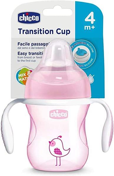 Imagem de Copo Transition Cup 4+ Chicco  200ml Rosa