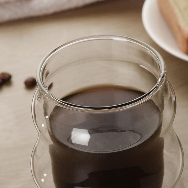 Imagem de Copo transparente copo de café leite Uísque Chá cerveja duplo criativo resistente ao calor Vodka Vinho Caneca Copos de Taça de Vidro Taças de Vinho