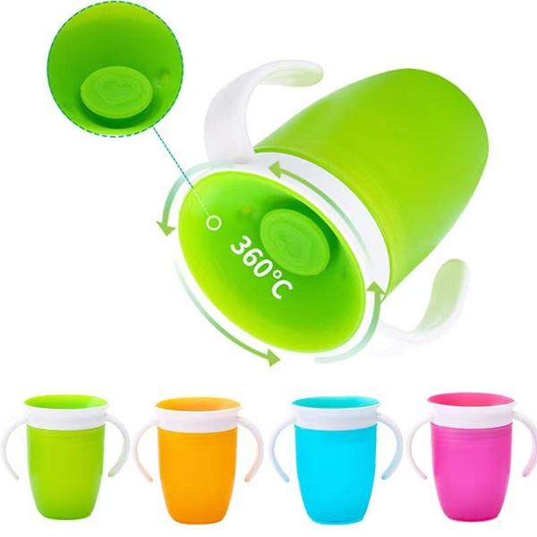 Copo Treinamento Antivazamento Bebê Infantil Sem Bico 360 - Drimix Comercial Imagem de Copo Treinamento Antivazamento Bebê Infantil Sem Bico 360