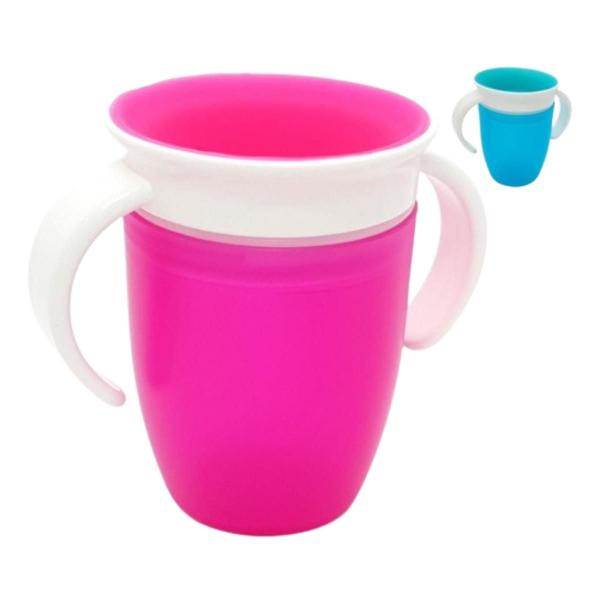 Copo Treinamento Antivazamento Bebê Infantil Sem Bico 360 - Drimix Comercial Imagem de Copo Treinamento Antivazamento Bebê Infantil Sem Bico 360