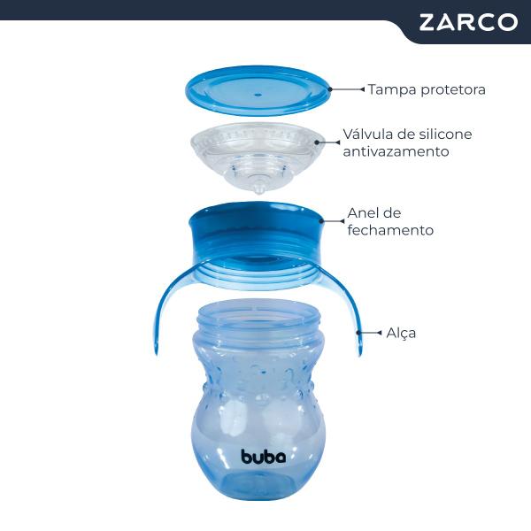 Imagem de Copo Treinamento Baby Infantil Criança Bebe 360º Com Alça Antivazamento 250ml Buba