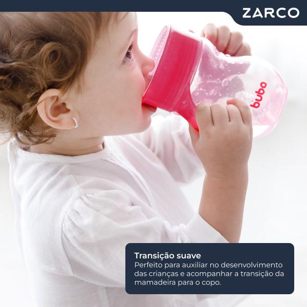 Imagem de Copo Treinamento Baby Infantil Criança Bebe 360º Com Alça Antivazamento 250ml Buba