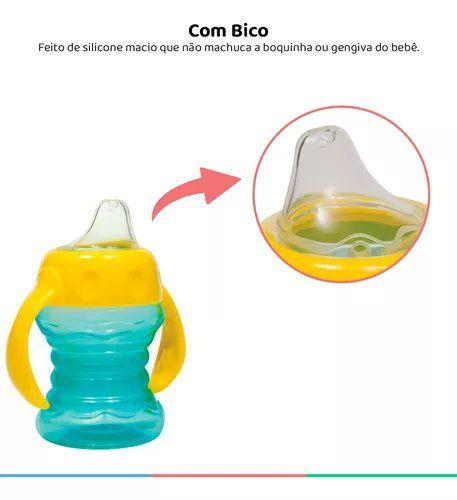 Imagem de Copo Treinamento Com Alça Bico Silicone Verde 160Ml - Buba