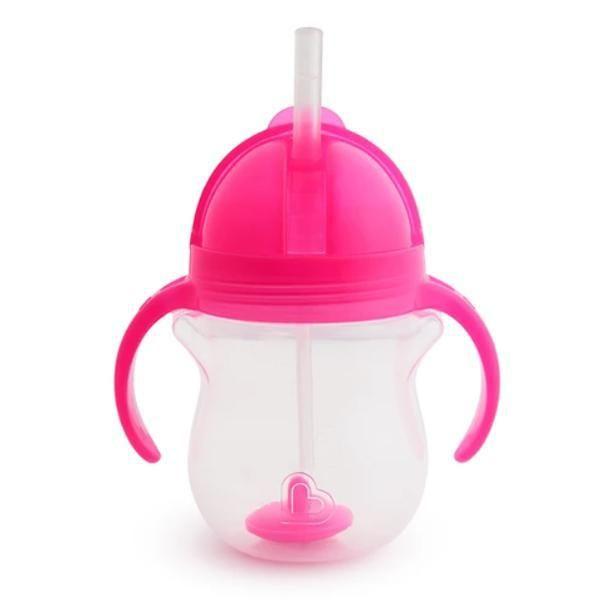 Imagem de Copo Treinamento Com Canudo Click Lock 207Ml Rosa - Munchkin