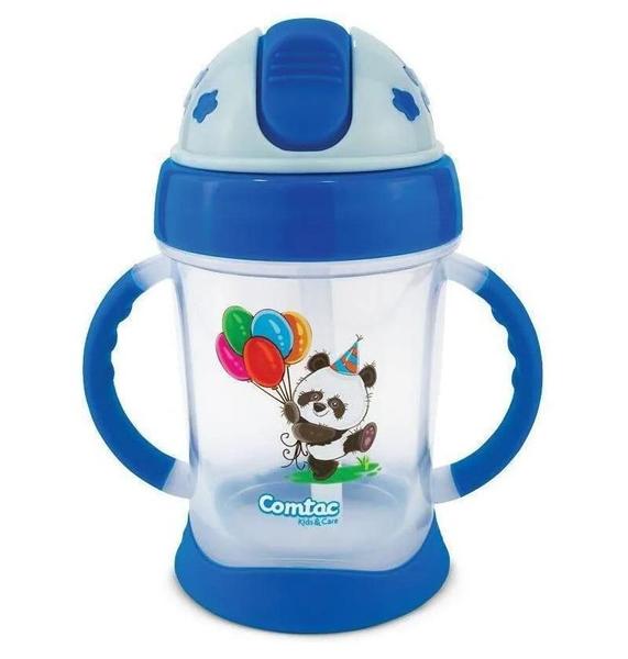 Imagem de Copo Treinamento Happy Panda Azul 250ml +9M - Comtac Kids