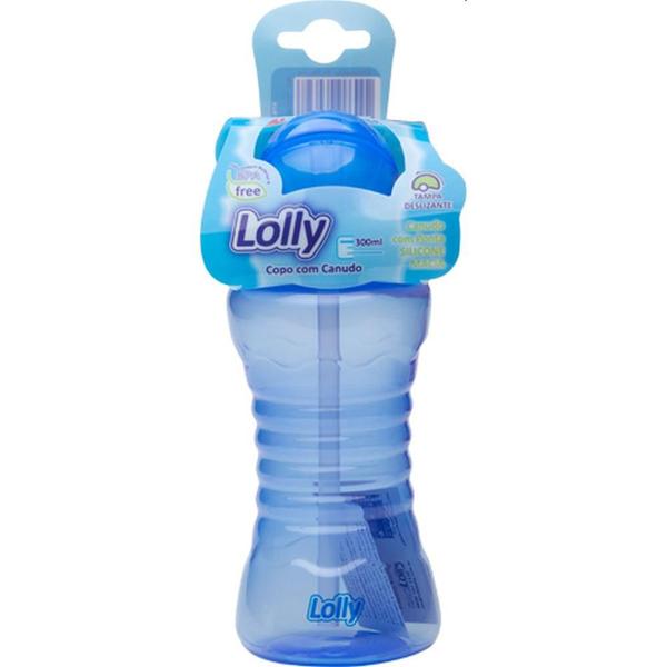 Imagem de Copo Treinamento Lolly Clean com Canudo Azul Capacidade 300ml