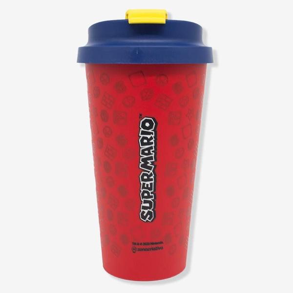 Copo Viagem Bucks 500ml - Super Mario - Zonacriativa Imagem de Copo Viagem Bucks 500ml - Super Mario