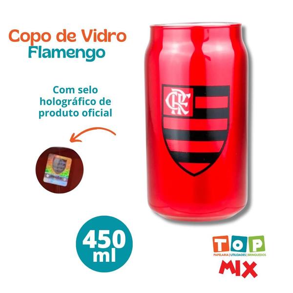 Imagem de Copo vidro - flamengo 450ml