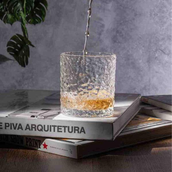 Imagem de Copo Whisky Cristal de Chumbo Martelado 340 ml Lyor