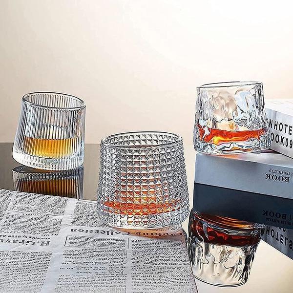 Imagem de Copo Whisky E Drink De Vidro 360o Giratório 150ml