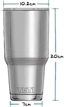 Imagem de Copo YETI Rambler 887ml de aço inoxidável isolado a vácuo