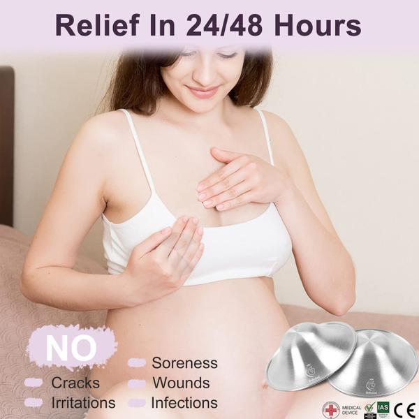 Imagem de Copos de amamentação Nipple Shields Boboduck Trilaminate 999 Silver