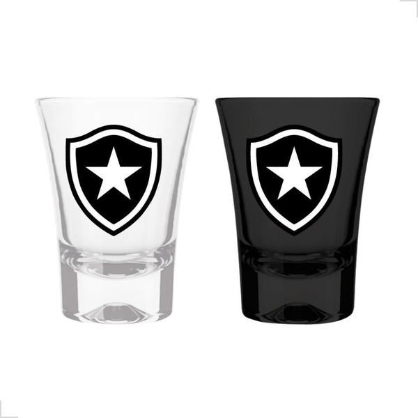 Imagem de Copos De Shot Tequila Botafogo 60ml - Conjunto 2 Copos - Vidro de Alta Qualidade