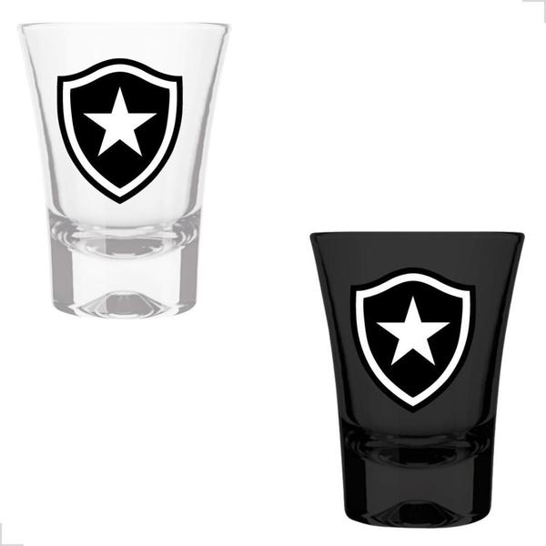 Imagem de Copos De Shot Tequila Botafogo 60ml - Conjunto 2 Copos - Vidro de Alta Qualidade