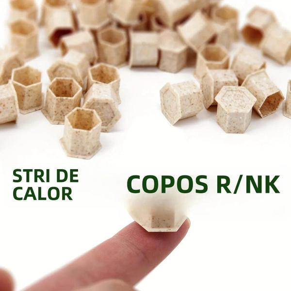 Imagem de Copos de Tinta para Tatuagem Biodegradáveis (200 unidades) - Tamanhos P/M/G (10mm-15mm) - Descartáveis com Base