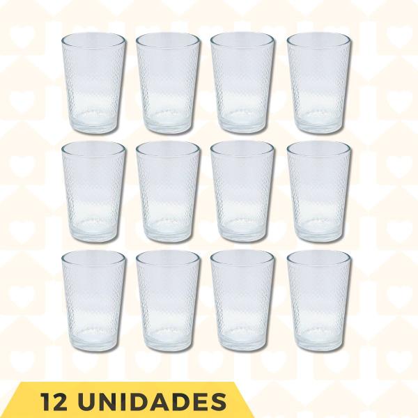 Imagem de Copos de Vidro Arizona para Sucos e Drinks 200 ML - 12 Un