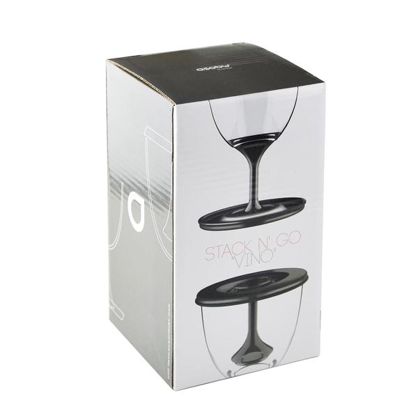 Imagem de Copos de vinho Asobu VT13-9228 StackNgo Unbreakable 300 ml, conjunto de 2