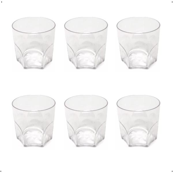 Imagem de Copos em Acrílico Cristal Resistente P/ Drink Whisky 320ml