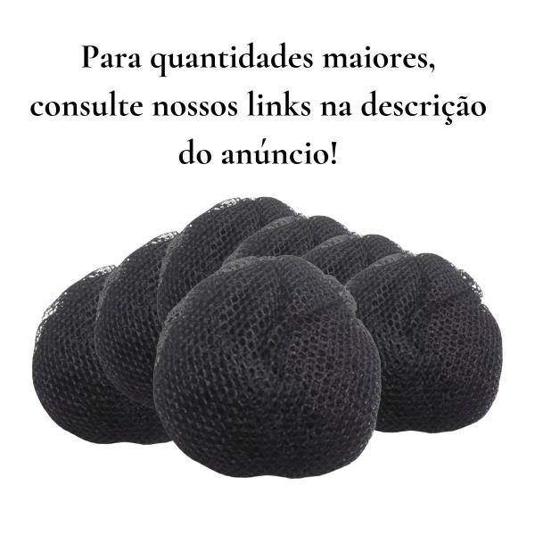 Imagem de COQUE DE CABELO REDE DE TELINHA GROSSA 12 Unidades