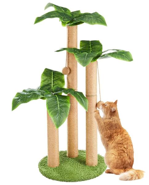 Imagem de Coqueiro Cat Scratching Post BNOSDM 35 de altura com corda de sisal