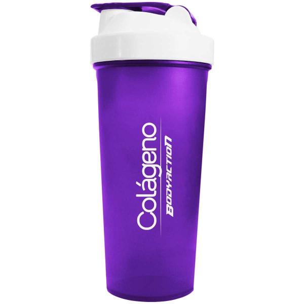 Imagem de Coqueteleira Academia Garrafa 700Ml Bodyaction Colageno Roxo