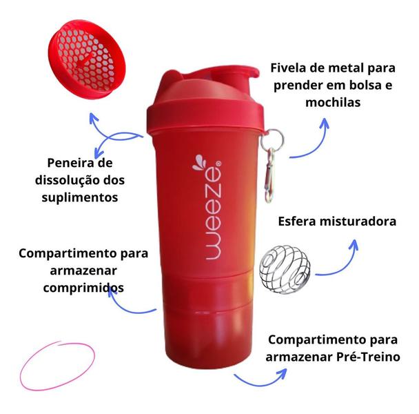 Imagem de Coqueteleira Academia Masculina Para Treino Suplementos Whey