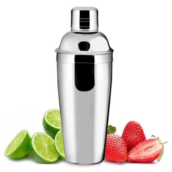 Imagem de Coqueteleira Aço Inox 500ml C/ Coador Drinks Caipirinha Bar