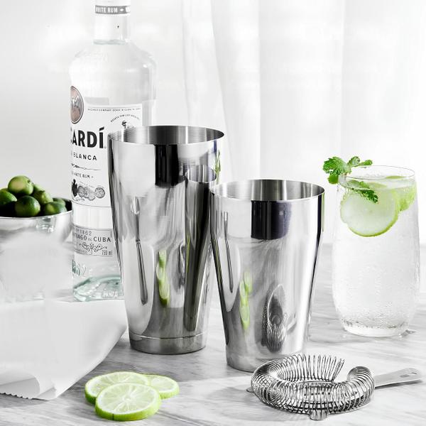 Imagem de Coqueteleira Boston Profissional Bar Inox Completo para Drink Martini Mojito Caipirinha