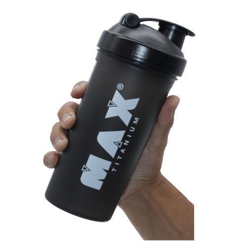 Imagem de Coqueteleira Copo De Whey Academia Max Titanium Preto 700ml