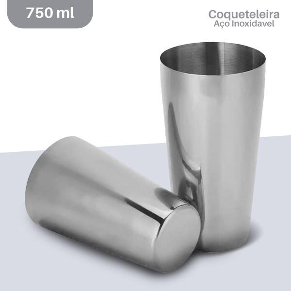 Imagem de Coqueteleira Dupla Inox 750ml Caipirinha Drinks Bar- Dolce