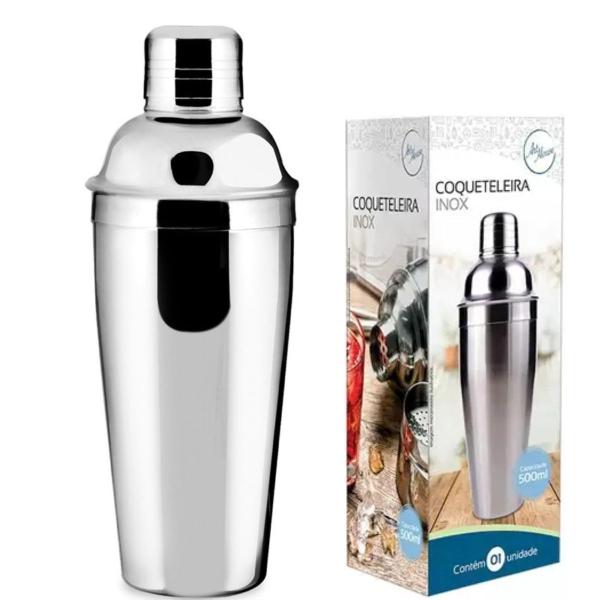 Imagem de Coqueteleira Em Inox 500ml Bebida Drink Caipirinha Bar