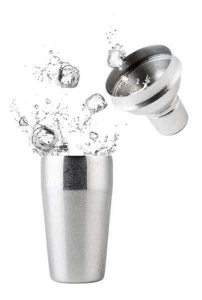 Coqueteleira Inox 500 Ml Drinks - Clink Imagem de Coqueteleira Inox 500 Ml Drinks