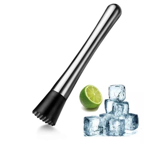 Imagem de Coqueteleira Inox 500Ml + Socador/Macerador - Kit Caipirinha