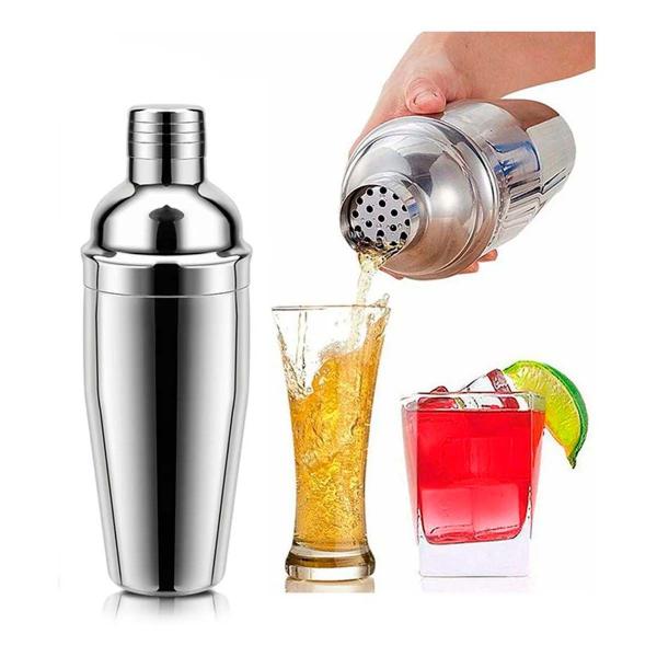 Imagem de Coqueteleira Inox 750ml Reforçada Para Drinks