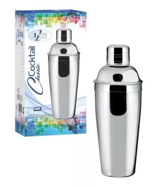 Imagem de Coqueteleira Inox Profissional Gourmet 500ml Bebida Drink