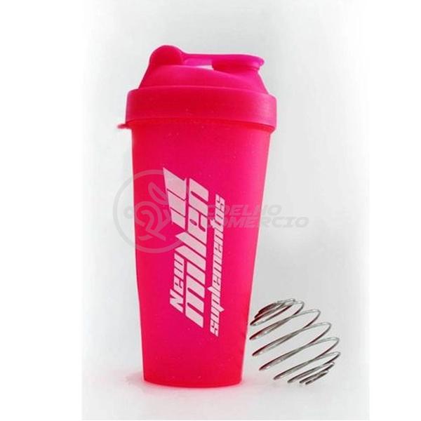 Imagem de Coqueteleira Rosa - New Millen Nutrição Shaker Garrafa Feminina Gliter Esportiva Dia Dos Namorados