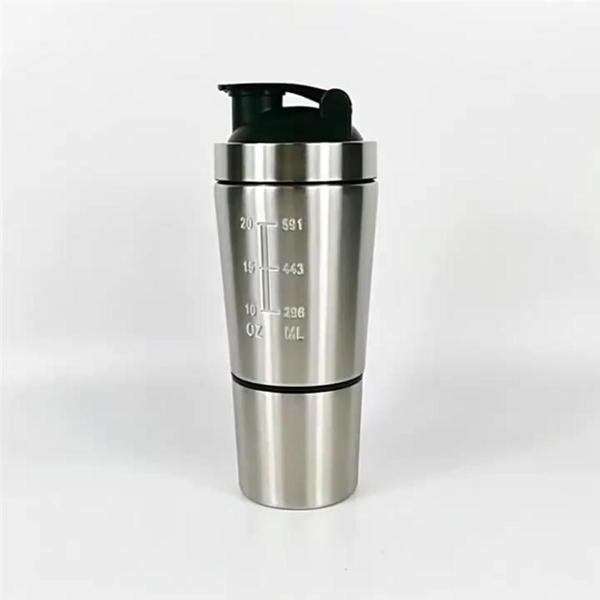 Imagem de Coqueteleira Shaker Academia 900ml Com Divisória Misturador