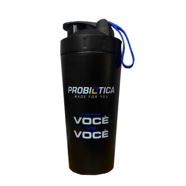 Imagem de Coqueteleira Térmica Preta 700ml Probiotica