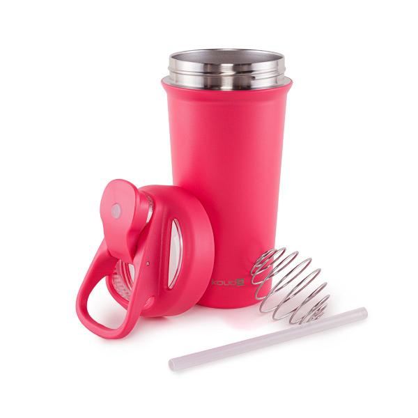 Coqueteleira Térmica Rosa 750ml Kouda Imagem de Coqueteleira Térmica Rosa 750ml Kouda