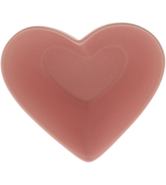 Imagem de Coração 13cm Por 12,5cm Por 5cm Decorativo De Cerâmica Heart Rosa