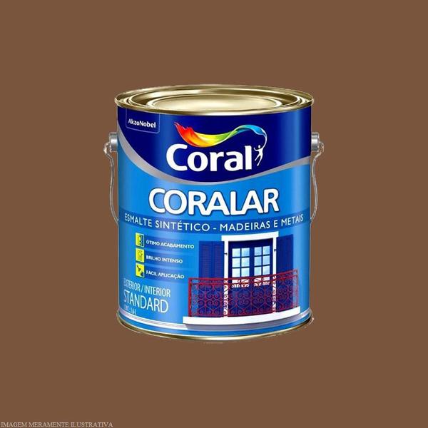 Imagem de Coralar esmalte 3,6l marrom conhaque