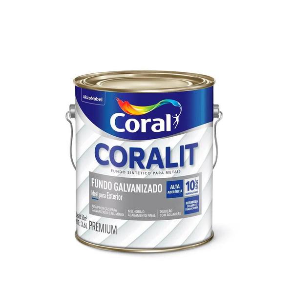 Imagem de Coralit fundo galvanizado coral 3,6l branco