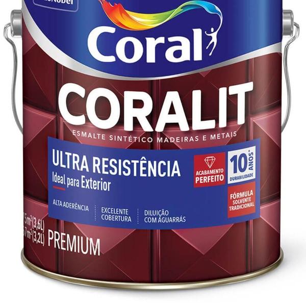 Imagem de Coralit Ultra Resistência Alto Brilho Conhaque 3,6L Coral