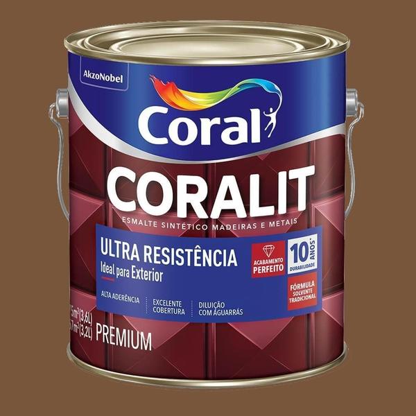 Imagem de Coralit Ultra Resistência Alto Brilho Conhaque 3,6L Coral