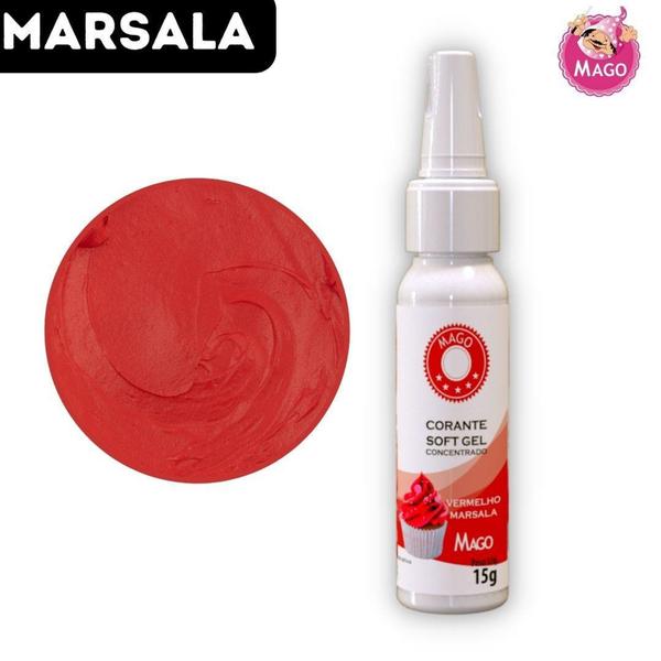 Corante Alimentício Bolos Doces Bico Dosador Soft Gel Mago - 15g Imagem de Corante Alimentício Bolos Doces Bico Dosador Soft Gel Mago - 15g
